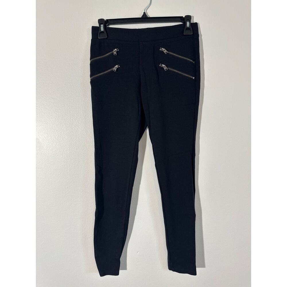 Express Black Leggings W/ Zipper Detail XS Slim Fit Stretch
